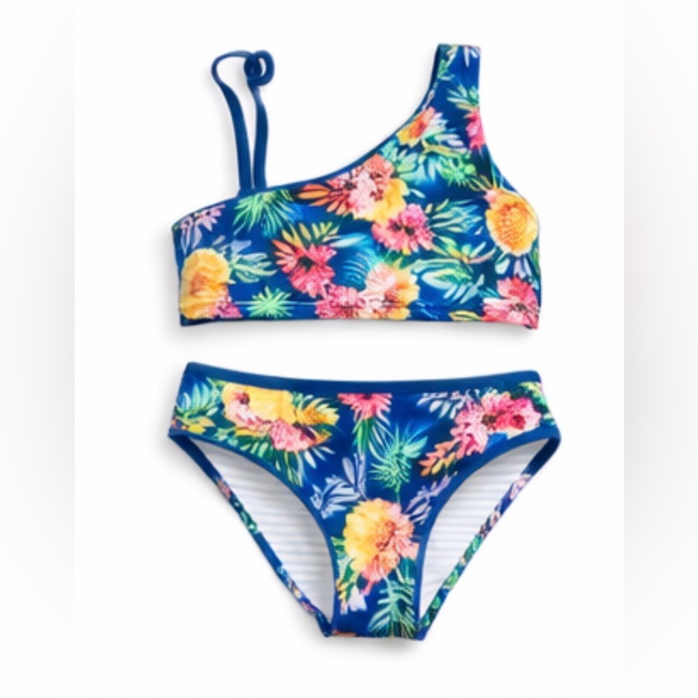 Tropical Kids Swim Set - Blue and Yellow